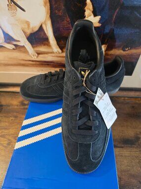 Adidas Men's Samba OG Core Black / Grey Three / Gold Metallic JR0887 SZ 10.5 NEW